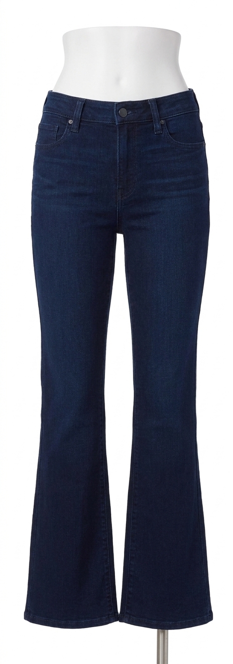 NEW PAIGE claudine high rise ankle flare jeans in moody
